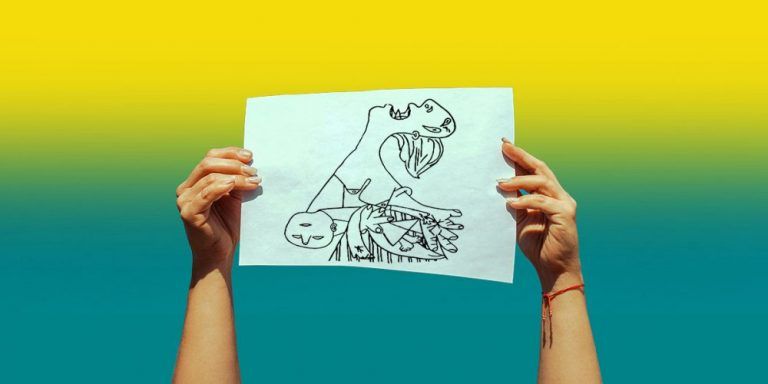 Un gesto por la paz, contra la guerra en Ucrania